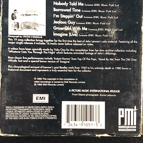 The John Lennon Video Collection, 19 Videos, VTG 1992 - Picture 6 of 14